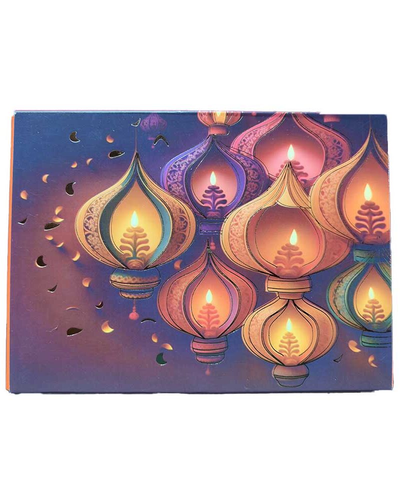 Diwali Chocolate Gift Box | Cashew & Raisin Choco Desserts | 100g | Box Style - 2