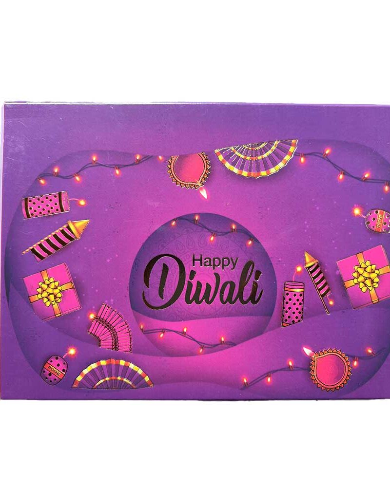 Diwali Chocolate Gift Box | Cashew & Raisin Choco Desserts | 100g | Box Style - 3