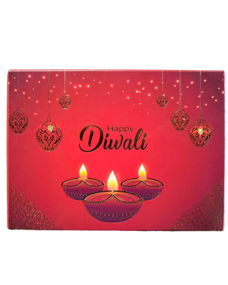 Diwali Chocolate Gift Box | Cashew & Raisin Choco Desserts | 100g | Box Style - 4