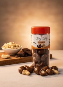 Cashew Dragée - Milk Choco | Milk Choco Coated Whole Cashews | 120 gm